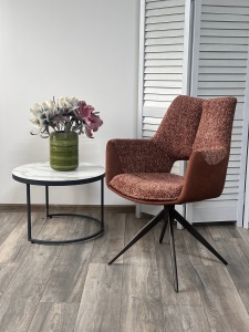 Стул DAVEN 360 град. поворот. RIELY-501 / G1038-18 Коричневый /Темно-серый, ®DISAUR