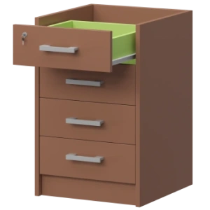 Каркас тумбы приставной Арго АТ2-05 Терракота