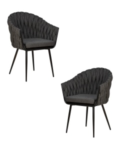 Набор 2 шт Стул обеденный DOBRIN MATILDA, графитовая ткань (LAR-275-21)