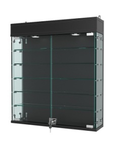 Витрина "АТРИУМ" настенная №1А-2, Черный