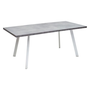 Стол Brick M 120, бетон Портленд/ белый