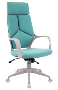 Кресло руководителя Everprof Trio Grey TM Ткань Бирюзовый