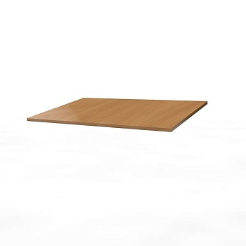 Пт-85-40 Дополнительная полка для стеллажа шириной 85 см и глубиной 40 см цвет Белый с черной кромкой