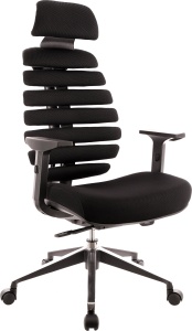 Кресло Everprof Ergo Black (Эрго Блэк) Ткань Черный