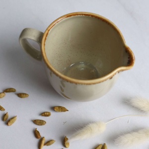 Сливочник VITAL, фарфор, бежевый, 265мл