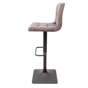 Стул барный Amazon, тауп, велюр