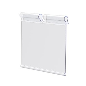 Ценникодержатель на крючок VH60 прозрачный, 80 мм