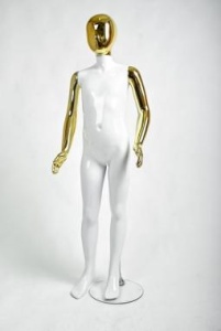 МДК-2 Манекен детский глянцевый, комбинированный, без лица рост 140