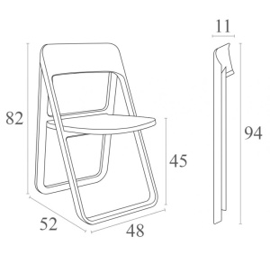 Стул пластиковый Dream оливковый