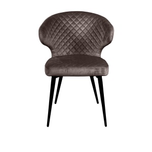 Стул Ричард ромб, бархат антрацит 14