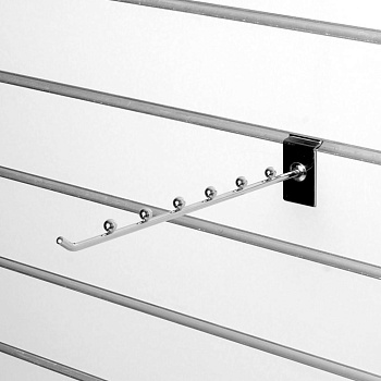 A134-300 Кронштейн прямой с 6-ю шариками, d=6мм, длина 300мм,  хром