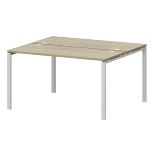 Бенч двойной на металлокаркасе Смарт СМС2-П-18К.120.Пр25 Кронберг/Белый