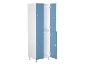 Шкаф для раздевалок WL 22-60 голубой/белый