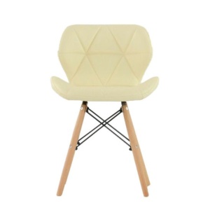 Стул Шамбери, кремовая экокожа