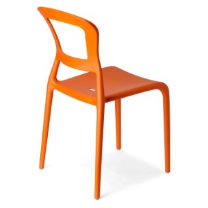 Стул пластиковый Pepper, оранжевый