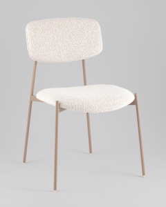 Стул Doe без подлокотников светло-бежевый бежевые ножки