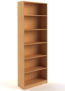 Ст-23-85-30 Стеллаж прямой серии "Старк" 2380х850х300 мм цвет Белый с черной кромкой