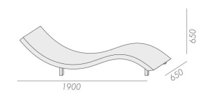 Шезлонг-лежак плетеный Tama белый люкс