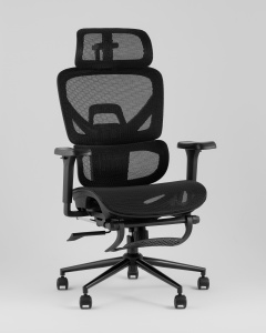 Кресло офисное TopChairs Vertus черная сетка