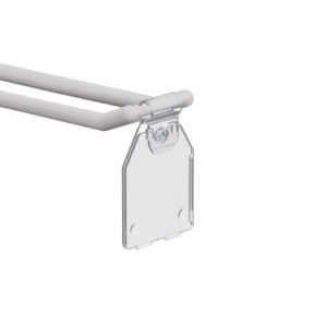Ценникодержатель на крючок PP-TAG 27х30 мм., прозрачный (10 шт. в упаковке)