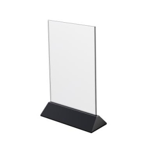 Подставка под меню с акриловым карманом COLOR MENU HOLDER А5, цвет основания черный (20 шт. в упаковке)