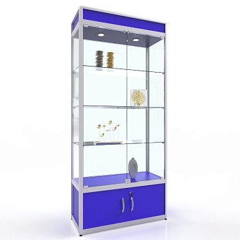 ВА-431 Витрина из профиля цвет Синий