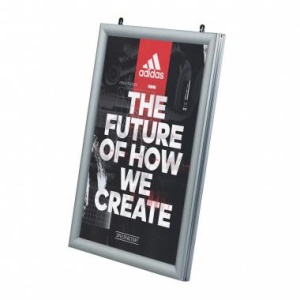 Рамка Клик ПК-25 двуст. А3, серебро матовое анодир.