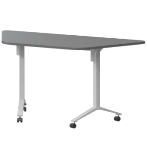 Стол мобильный складной трапециевидный Моби МБ25-127.58Т Графит/Белый