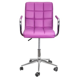 Кресло поворотное Rosio, фиолетовый, экокожа