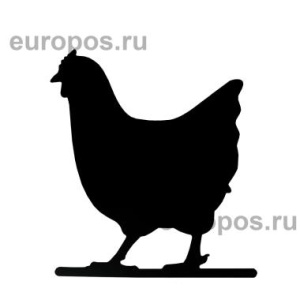 Меловая табличка «Курица» BB CHICKEN