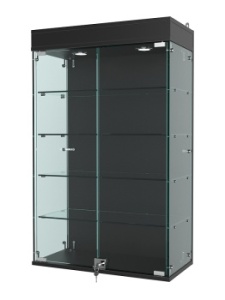 Витрина "АТРИУМ" настенная №2А-1Г, Черный