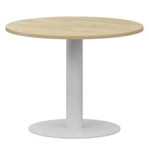 Стол переговорный Аргентум-МП НТМ-D090 Баттл Рок/Белый