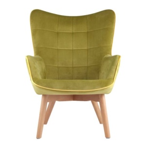 Кресло Манго, вельвет, оливковое