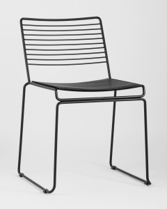 Стул обеденный Danny черный с черной подушкой