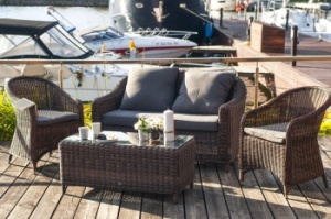 "Кон Панна С" лаунж зона из искусственного ротанга, цвет коричневыйцвет коричневый