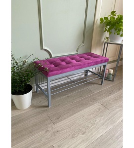 Банкетка Сканди-96-1 (фуксия/серый)