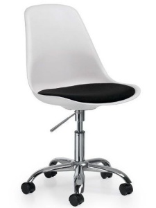 Стул офисный Tulip (Eero Saarinen) А711-5 белый, черный