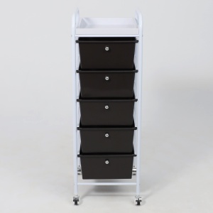 Полка-тележка GALACTIC, белый+коричневый