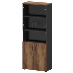 Шкаф Смарт СМШ-58Д2С2 Тип2 Графит/Таксония