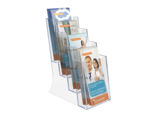 Буклетница DISP-SET настольная с 4-мя карманами, формат 1/3 A4