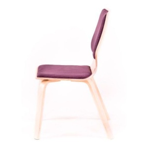 Стул Бертран лиловый, каркас белая береза