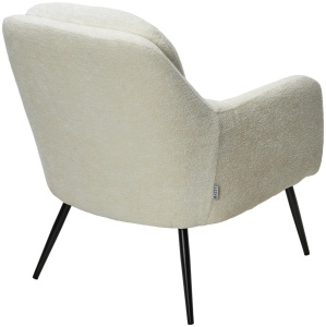 Кресло АРГОС (ARGOS) 3018-01 белый, шенилл / черный каркас, ®DISAUR