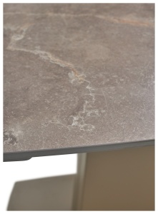 Стол BALDE 120 MATT LATTE STONE SOLID CERAMIC/ TAUPE, ®DISAUR