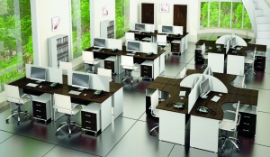 Тумба для оргтехники "Канц", 900х430х677 мм, 2 двери, цвет бук невский, ТК28.10