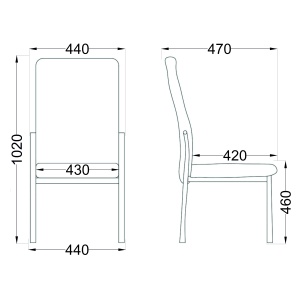 Стул Denver, капучино, экокожа
