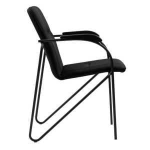 Стул Самба, черная рогожка, каркас черный