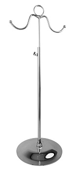 YL-494/GO-17 Вешало настольное, H=380-780мм, основание d170мм, хром