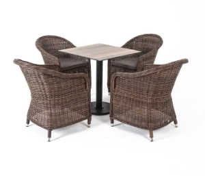 "Каффе" обеденная группа на 4 персоны, стулья коричневыецвет коричневый