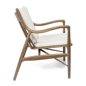 Стул Гейтс Комфорт дуб, масло OSMO терра, бежевая ткань