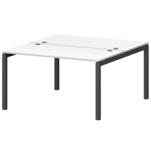 Бенч двойной на металлокаркасе Смарт СМС2-П-18К.149.Пр50 Белый/Антрацит